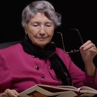 Beatrice Carmichael Older woman with short gray hair